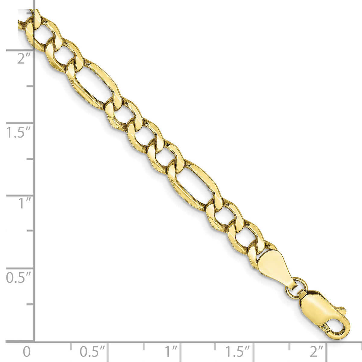 10k 5.35mm Semi-Solid Figaro Chain-10BC95-8