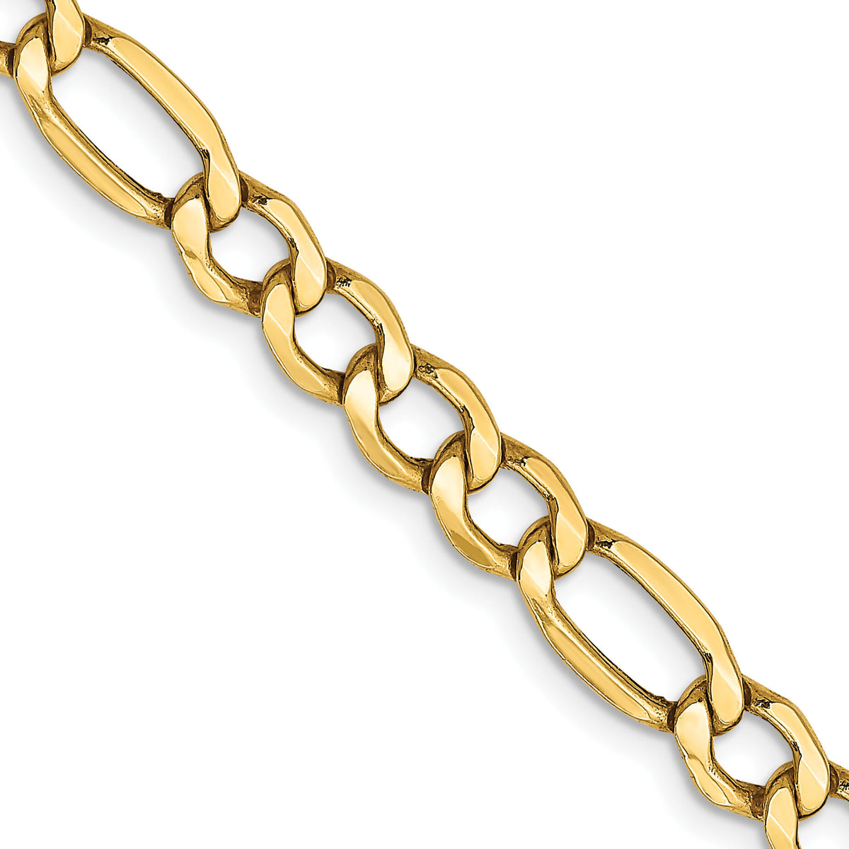 10k 5.35mm Semi-Solid Figaro Chain-10BC95-20