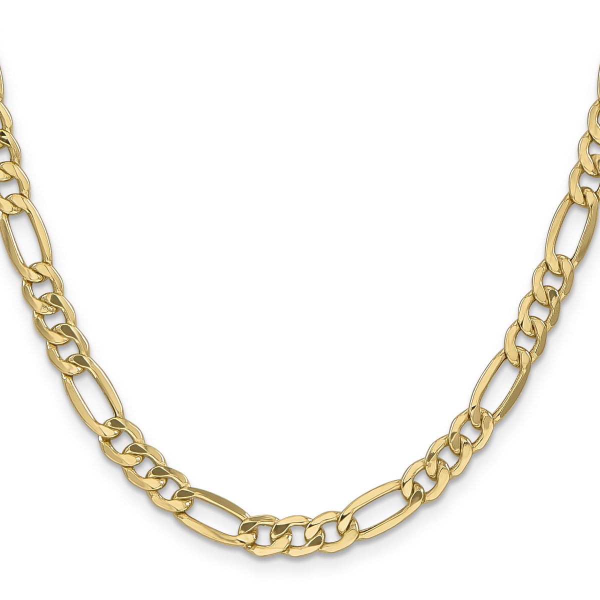 10k 6.25mm Semi-Solid Figaro Chain-10BC96-22