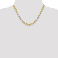 10k 6.25mm Semi-Solid Figaro Chain-10BC96-18