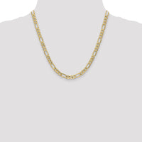 10k 6.25mm Semi-Solid Figaro Chain-10BC96-20