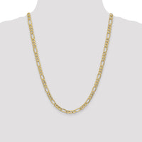 10k 6.25mm Semi-Solid Figaro Chain-10BC96-24