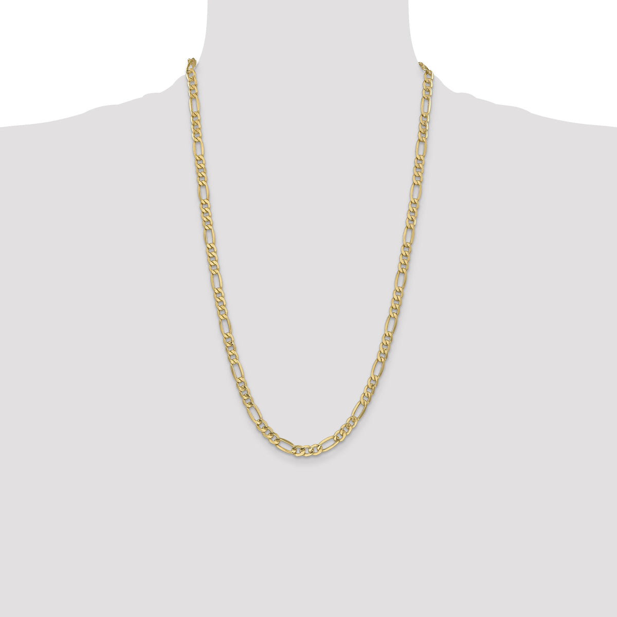 10k 6.25mm Semi-Solid Figaro Chain-10BC96-26