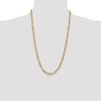 10k 6.25mm Semi-Solid Figaro Chain-10BC96-26