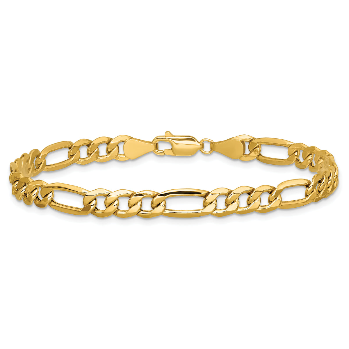 10k 6.25mm Semi-Solid Figaro Chain-10BC96-8