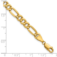 10k 6.25mm Semi-Solid Figaro Chain-10BC96-8