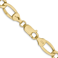 10k 7.3mm Semi-Solid Figaro Chain-10BC97-22