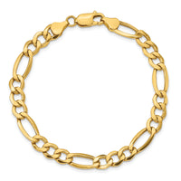 10k 7.3mm Semi-Solid Figaro Chain-10BC97-9