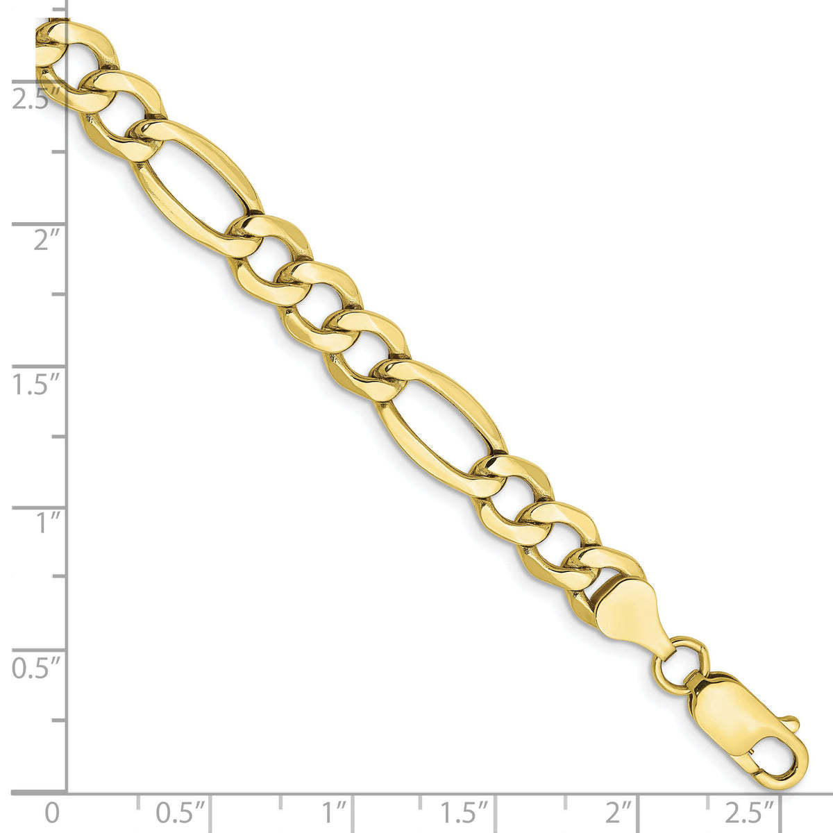 10k 7.3mm Semi-Solid Figaro Chain-10BC97-8