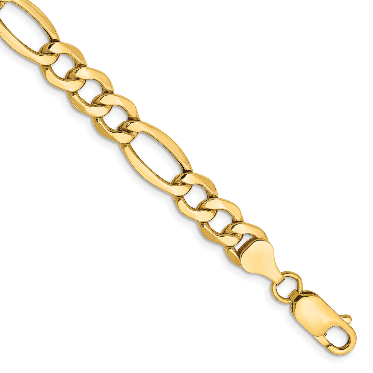 10k 7.3mm Semi-Solid Figaro Chain-10BC97-8
