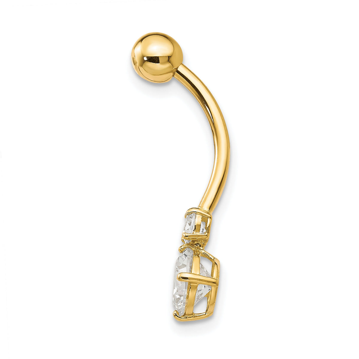 10k W/3 And 6mm Czs Belly Dangle-10BD129