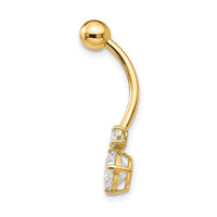 10k W/3 And 6mm Czs Belly Dangle-10BD129