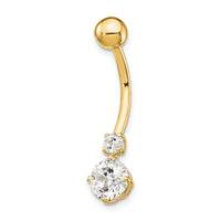 10k W/3 And 6mm Czs Belly Dangle-10BD129