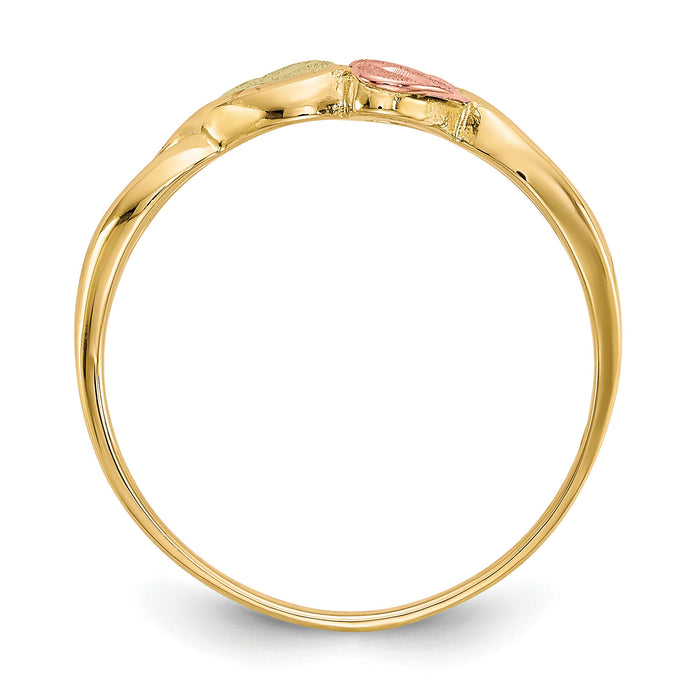 10k Tri-color Black Hills Gold Ring-10BH628