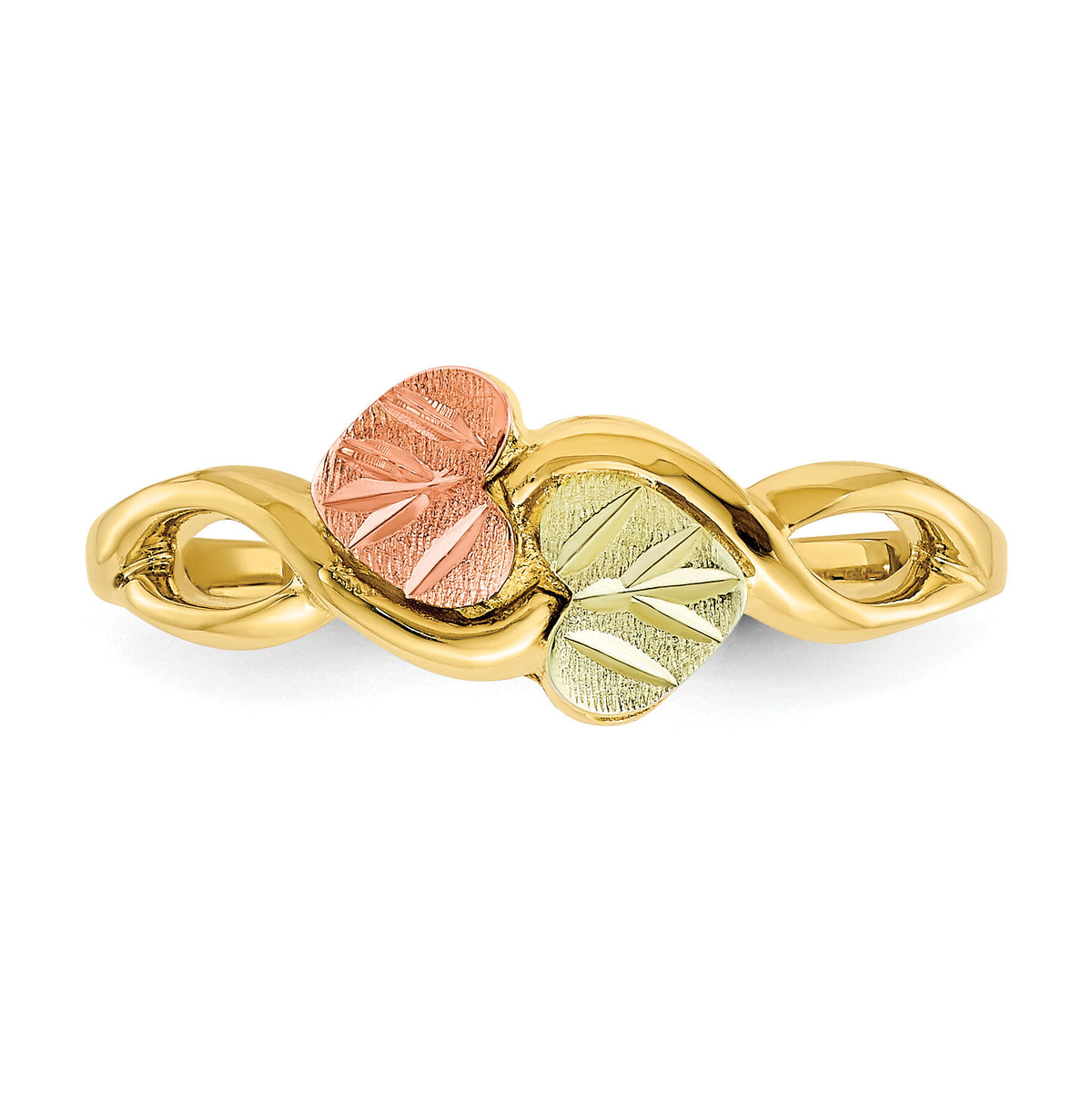 10k Tri-color Black Hills Gold Ring-10BH628