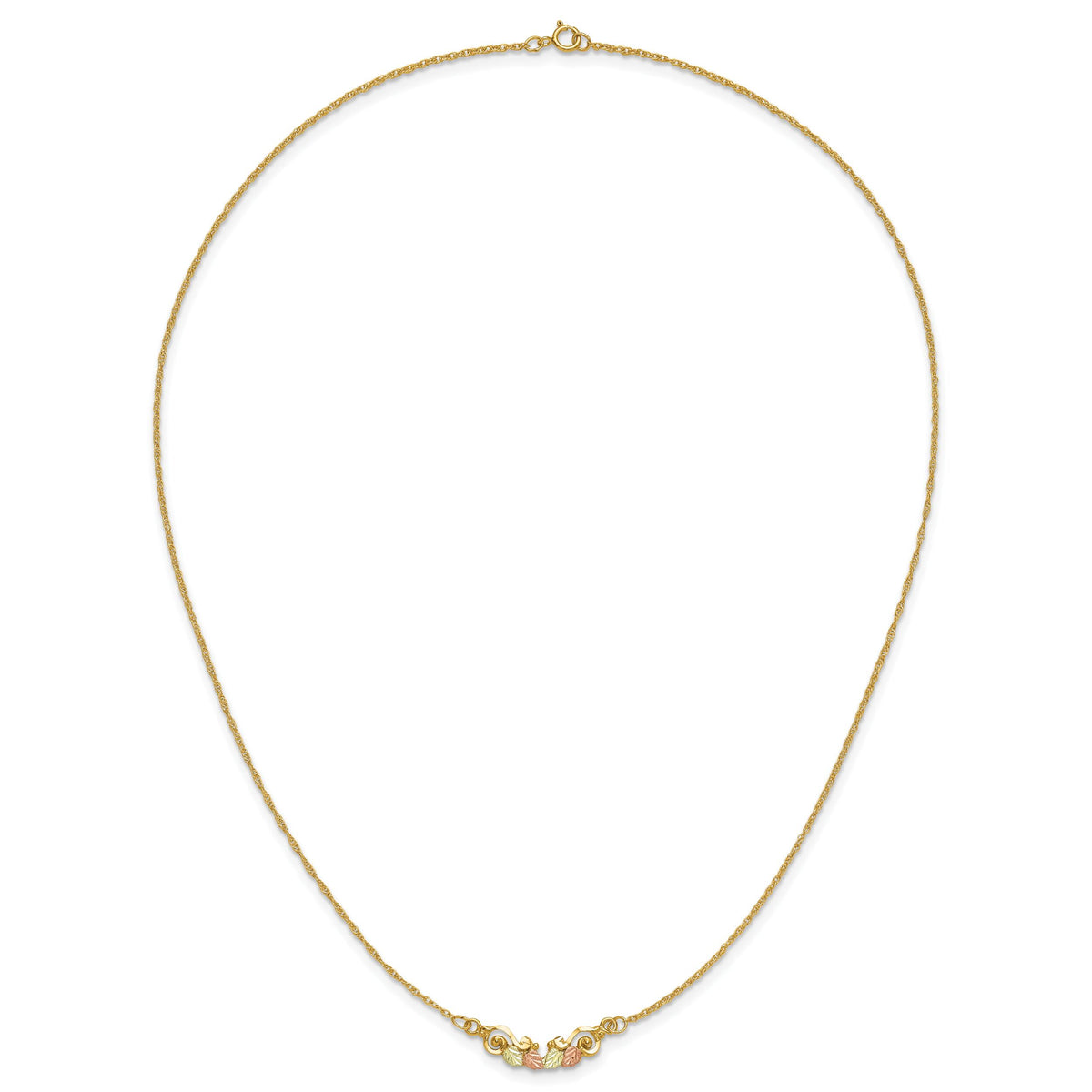 10k Tri-color Black Hills Gold Necklace-10BH631-19