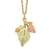 10k Tri-color Black Hills Gold Necklace-10BH642-18