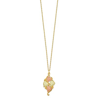 10k Tri-color Black Hills Gold Necklace-10BH648-18