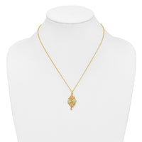 10k Tri-color Black Hills Gold Necklace-10BH648-18