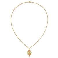 10k Tri-color Black Hills Gold Necklace-10BH648-18