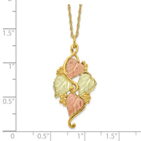 10k Tri-color Black Hills Gold Necklace-10BH648-18