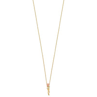 10k Tri-color Black Hills Gold Diamond Rose Necklace-10BH653-18