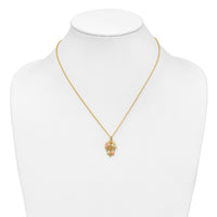 10k Tri-color Black Hills Gold Necklace-10BH654-18