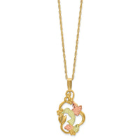 10k Tri-color Black Hills Gold Necklace-10BH656-18