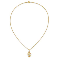 10k Tri-color Black Hills Gold Necklace-10BH656-18