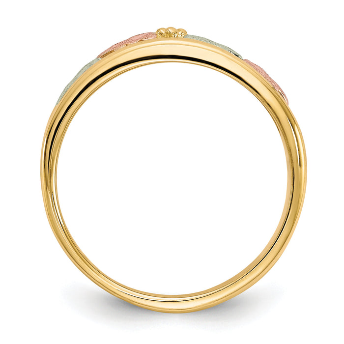 10k Tri-color Black Hills Gold Ring-10BH660