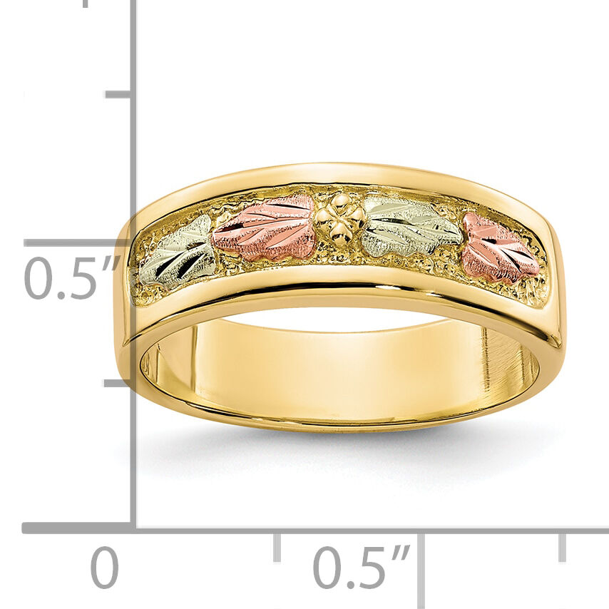 10k Tri-color Black Hills Gold Ring-10BH660