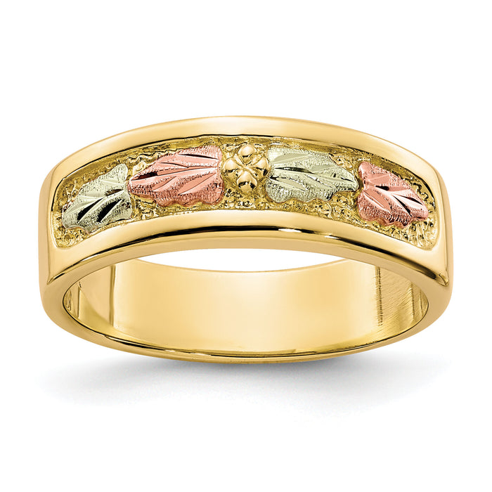 10k Tri-color Black Hills Gold Ring-10BH660