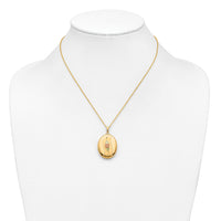 10K w/ 12k Accents and 14k Gold-filled Chain Black Hills Locket-10BH677-18