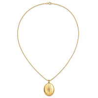 10K w/ 12k Accents and 14k Gold-filled Chain Black Hills Locket-10BH677-18