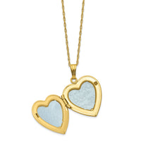 10k w/ 12k Accents and 14k Gold-filled Chain Black Hills Locket-10BH680-18