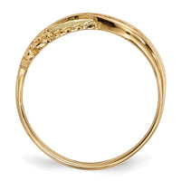 10k Tri-Color Black Hills Gold Diamond Ring-10BH686
