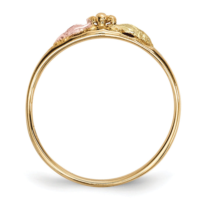 10k Tri-Color Black Hills Gold Ring-10BH687