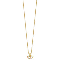10k Tri-Color Black Hills Gold Double Heart Necklace-10BH688-18