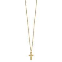 10k Tri-Color Black Hills Gold Cross Necklace-10BH694-18