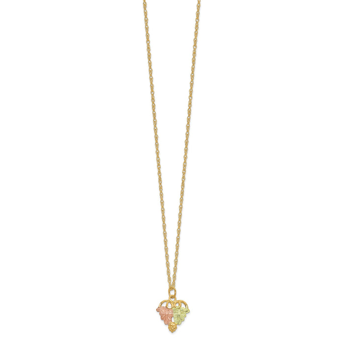 10k Tri-Color Black Hills Gold Necklace-10BH695-18