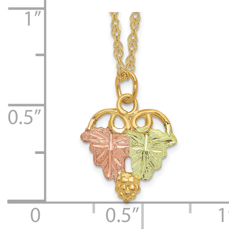 10k Tri-Color Black Hills Gold Necklace-10BH695-18