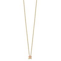 10k Tri-Color Black Hills Gold Butterfly Necklace-10BH700-18
