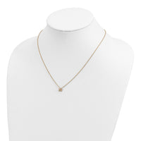 10k Tri-Color Black Hills Gold Butterfly Necklace-10BH700-18