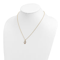 10k Tri-Color Black Hills Gold Butterfly Necklace-10BH701-18