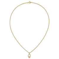 10k Tri-Color Black Hills Gold Butterfly Necklace-10BH701-18