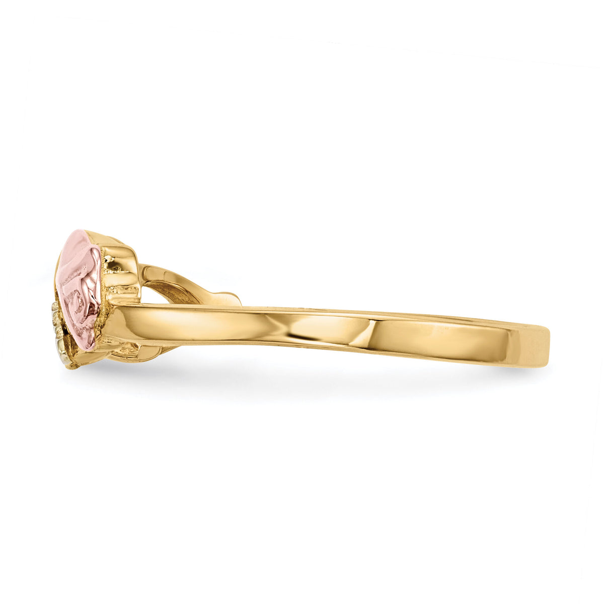 10k Tri-Color Black Hills Gold Diamond Ring-10BH702