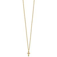 10k Tri-Color Black Hills Gold Cross Necklace-10BH703-18