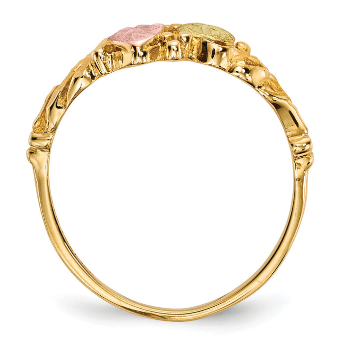 10k Tri-Color Black Hills Gold Ring-10BH710