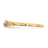 10k Tri-Color Black Hills Gold Rose Ring-10BH712
