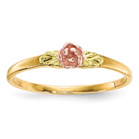 10k Tri-Color Black Hills Gold Rose Ring-10BH712